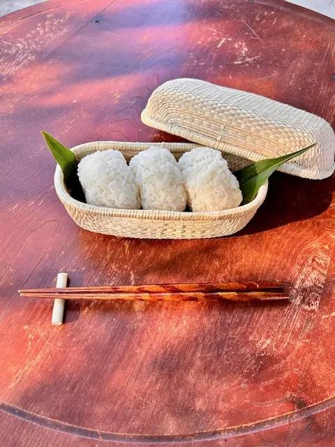 migiwa 飯行李daen / 伝統工芸品 飯行李 楕円形 弁当箱 お弁当箱 ランチボックス 天然素材 高級 おしゃれ 和テイスト 行楽 登山 アウトドア ピクニック お出かけ 手作り ハンドメイド