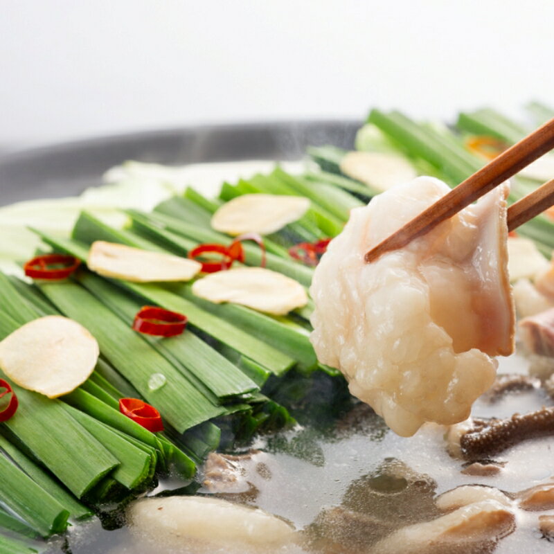 【ふるさと納税】音羽特製 国産牛もつ鍋セット2人前（野菜付き） / もつ鍋 冷凍 鍋セット 野菜 麺 付き