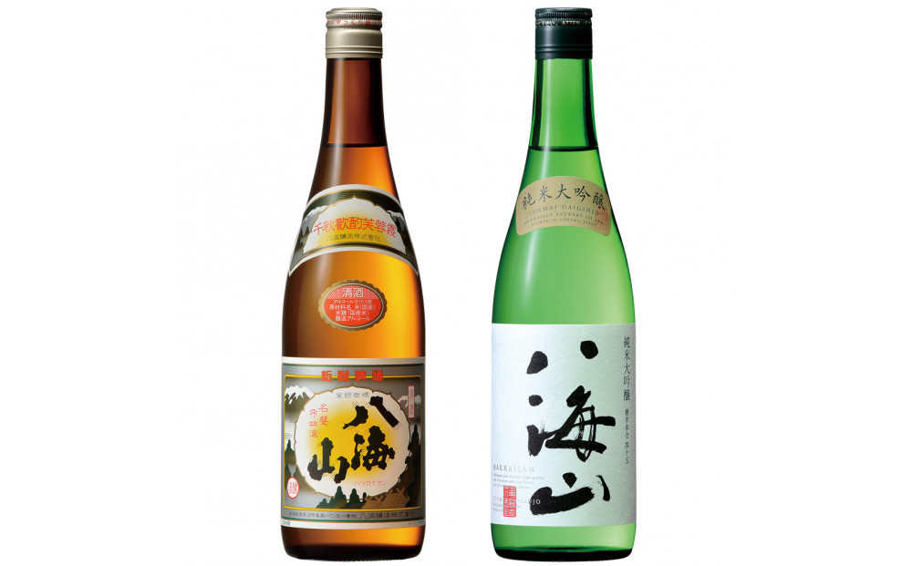 日本酒 八海山 清酒・純米大吟醸 720ml×2本セット