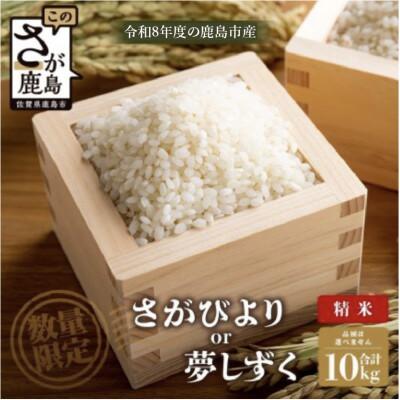 ふるさと納税 鹿島市 【令和8年度予約】 鹿島市産 [さがびよりor夢しずく] 10kg 1袋【品種指定不可】精米済 白米