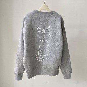 CAT SWEATSHIRT【Mサイズ／GRAY】