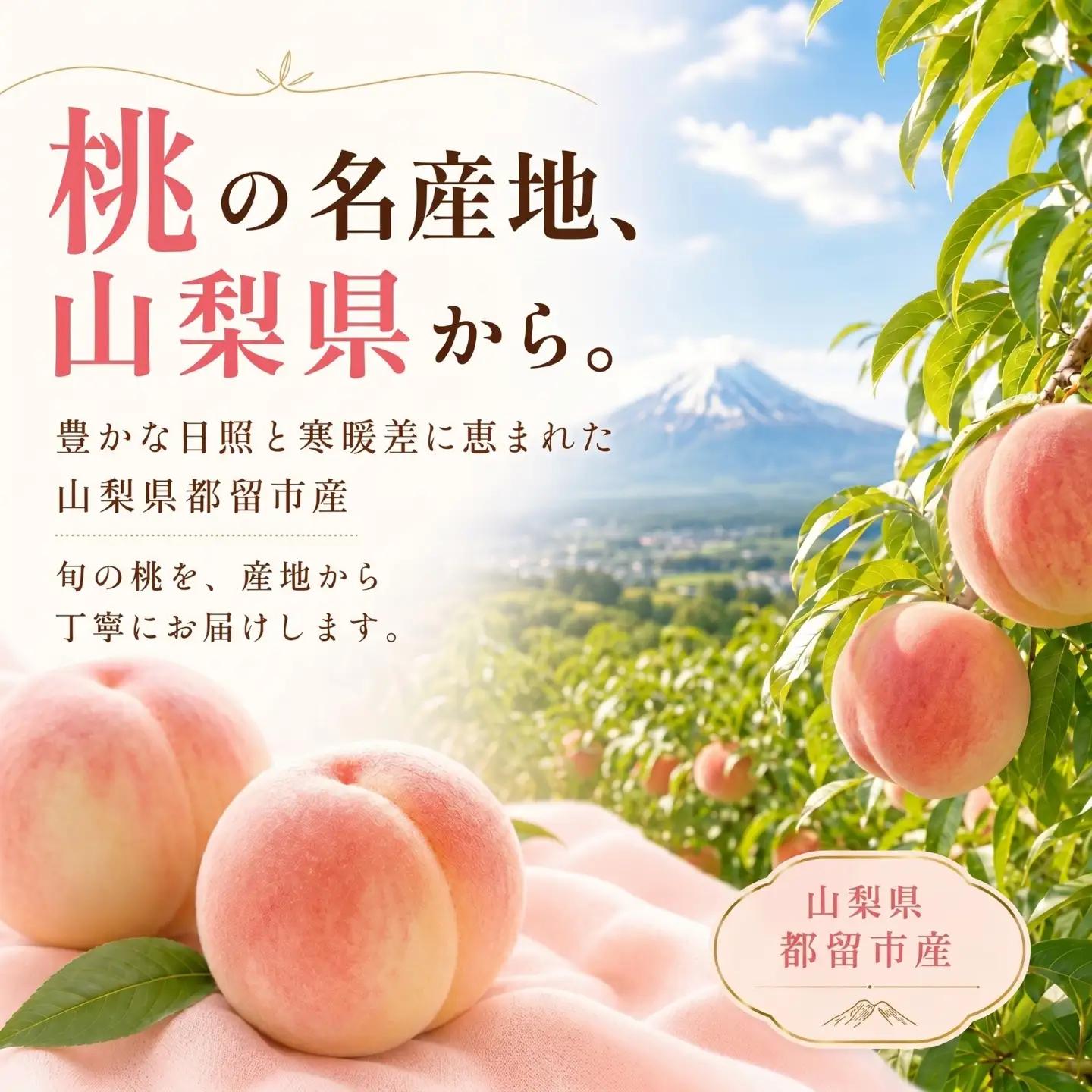 桃　山梨の桃　約２kg
