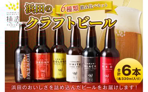 【父の日 お中元】浜田のクラフトビール 6種類飲み比べセット ビール クラフトビール 地ビール ビア アルコール 飲み比べ セット 飲料 酒 ギフト 贈り物 【139_0807】
