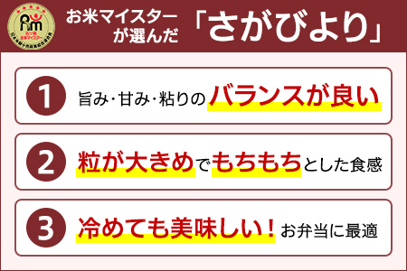 【無洗米】お米マイスター厳選!!さがびより2kg×3袋【真空パック】 B540