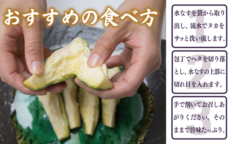 特選 俺の浅漬け（水なす浅漬け） 6個入り【新鮮 朝採り 泉佐野産 水ナス 水茄子】 G1708