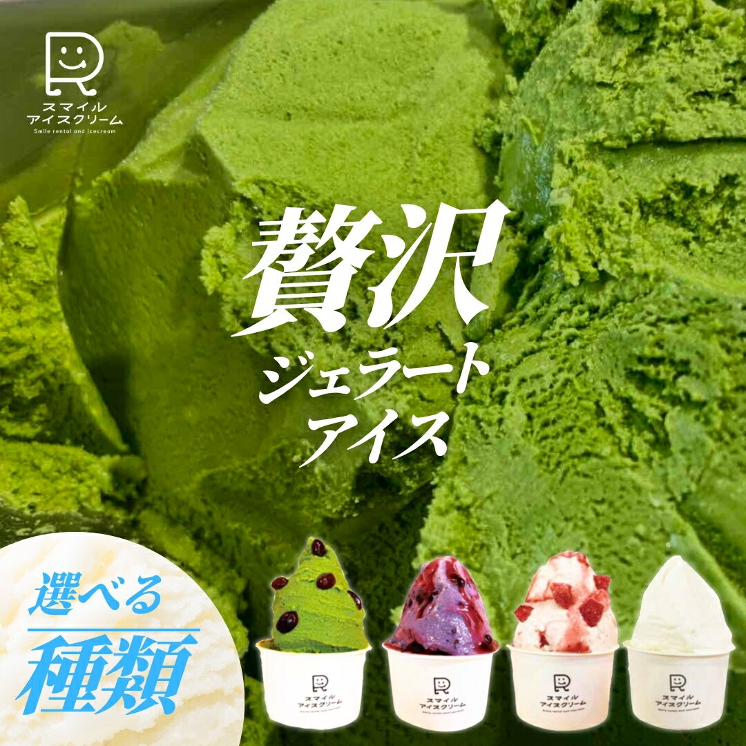 【ふるさと納税】贅沢ジェラートアイス (選べる おすすめ6種セット/いちご 6個セット/抹茶 6個セット/きなこ 6個セット/チョコレート 6個セット/塩キャラメル 6個セット/ブルーベリー 6個セット/バニラ 6個セット) アイスクリーム 詰め合わせ ギフト アイス ジェラート