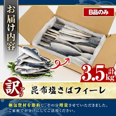 ふるさと納税 阿久根市 訳あり!昆布塩さばフィーレ B品のみ 約3.5kg 【グローバルフーズ】 |  | 03