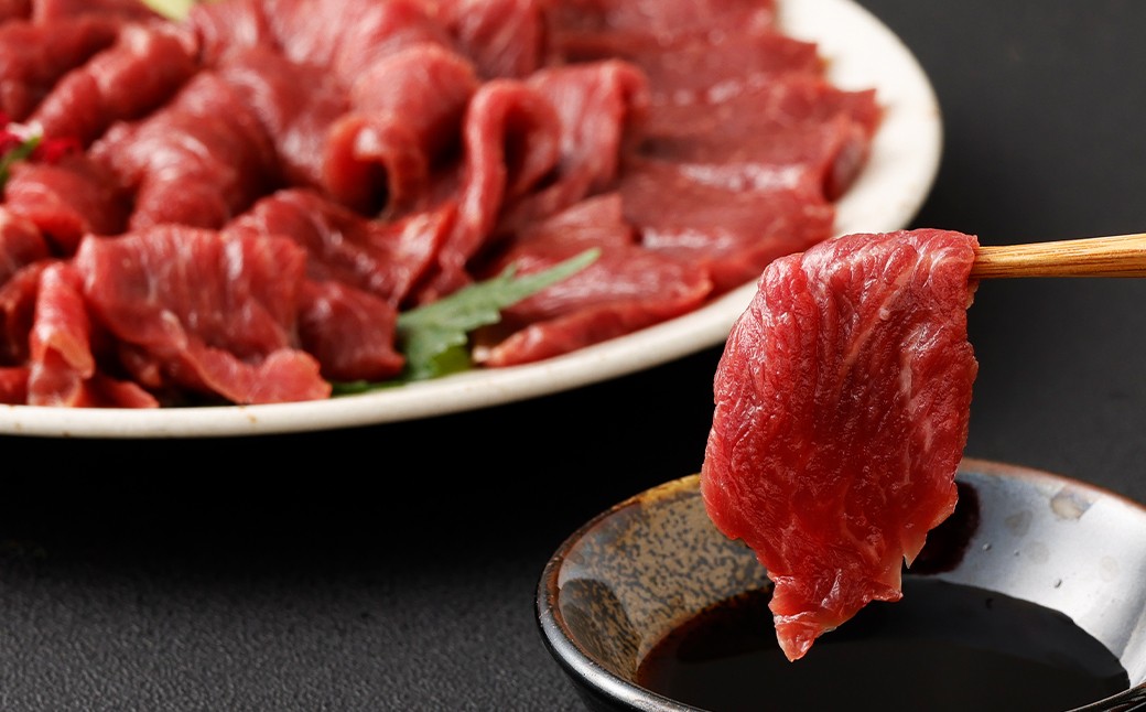 【 フジチク ふじ馬刺し 】 カット不要！切れてる 馬刺し ！ 約50g×8人前 計約400g