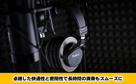 ヘッドホン RH-300 Roland 有線 ヘッドフォン モニターヘッドホン 密閉型 密閉式 密閉 ポーチ 付き 音響機器 オーディオ DTM DJ機器 電化製品 ステレオ ミニ 日本製 国産 音楽