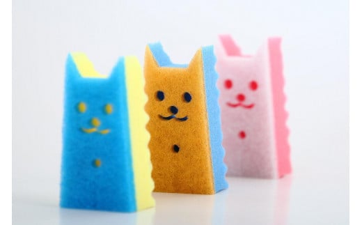 ウレタンスポンジ ツルスポ イヌネコスポンジ 【6個セット】
