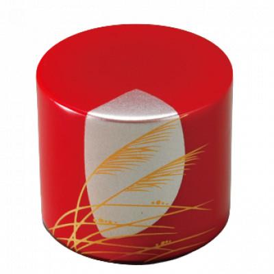 ふるさと納税 海南市 紀州漆器 漆芸 蒔絵 文鎮 丸 朱 月