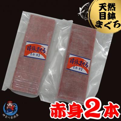 ふるさと納税 三浦市 神奈川県漁連　天然目鉢マグロ　赤身サク　150g×2パック