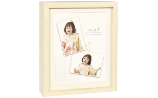 ボックスフレーム/フェイバリット アイボリー+中枠K1(白)+フェイバリット台紙/3面ベージュ【1703952】