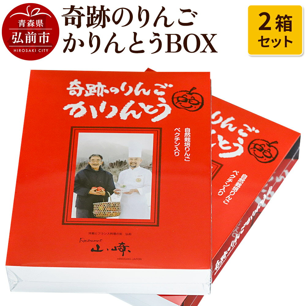 【ふるさと納税】奇跡のりんごかりんとうBOX 2箱セット【 和菓子 スイーツ 】