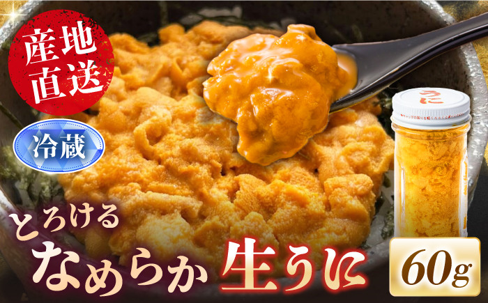 
            数量限定！壱岐の生うに 60g×1本《壱岐市》【大幸物産】生ウニ 生雲丹 うに ウニ 雲丹 希少 産地直送 冷蔵配送 16000円 16000 1.6万円 [JEH026]
          