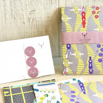 ふるさと納税 与那原町 ユナバルモヨウ雑貨セット(布雑貨2点/紙雑貨2点) |  | 01