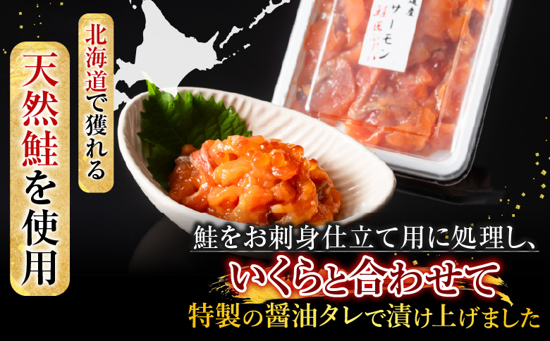 ＜12月21日決済分まで年内配送＞＜鮭匠ふじい＞漬けサーモン丼の具120g×12P(小分け) F-42008