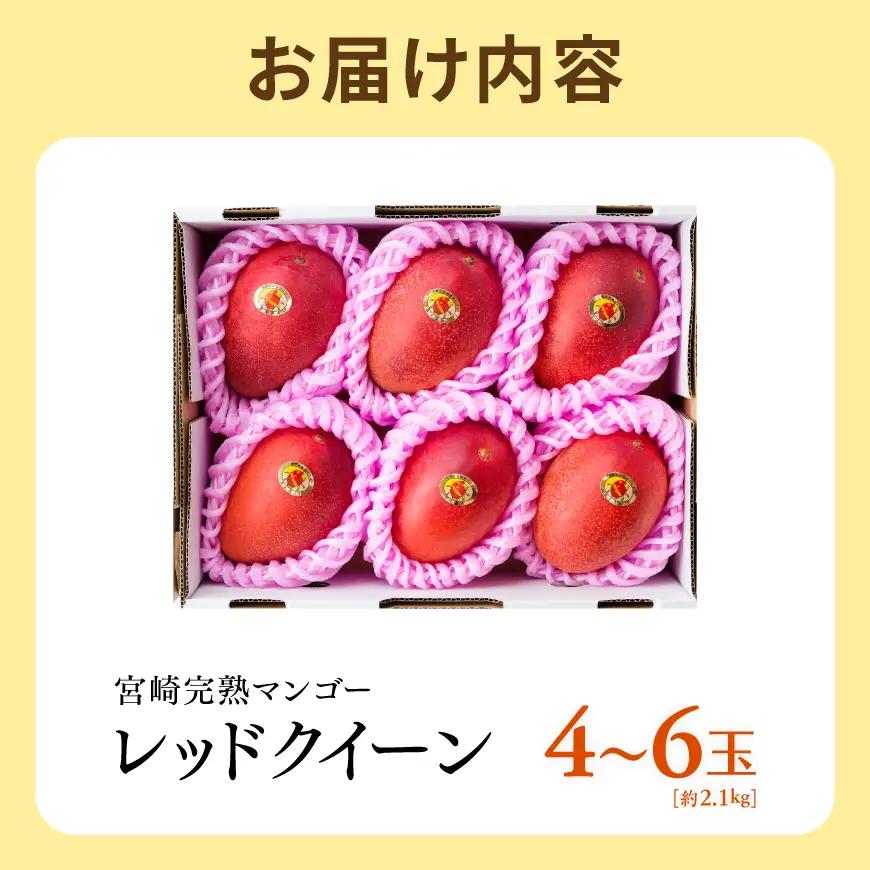 【令和9年発送】宮崎県産完熟マンゴー　「レッドクイーン」4～6玉 【 果物 フルーツ マンゴー 宮崎県産 完熟マンゴー みやざきマンゴー 先行予約 数量限定 期間限定 】
