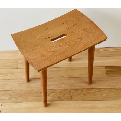 スツール(角)(チェリー)_05519【1687610】