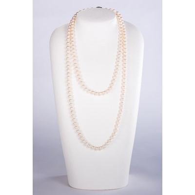 ふるさと納税 鳥羽市 あこや真珠ロングネックレス(W-9)