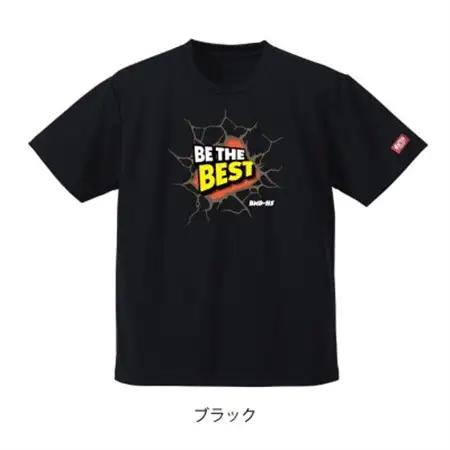 JTTA公認　卓球ユニフォーム【男女兼用(ドライ):XLサイズ】ビーザベスト　ブラック【1657143】