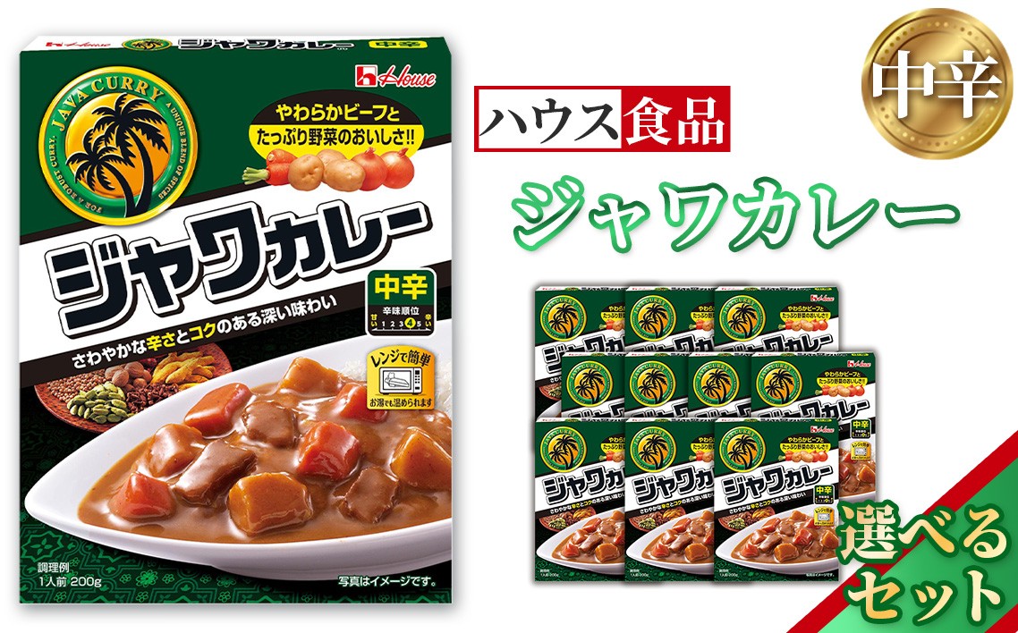 
            ハウス　レトルトジャワカレー　中辛　レトルト食品　レンジ対応商品 ／ レトルトカレー カレー ハウス食品 レンジ お湯 湯煎 湯せん 時短 簡単 簡単調理 防災 防災食 長期保存 非常食 ローリングストック レトルト 災害 備蓄 常温保存 選べる 個数 10個 20個 30個 セット 送料無料 愛知県 No.259
          