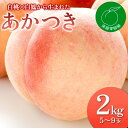 【ふるさと納税】2025年出荷分 先行予約福島県産 あかつき 2kg 2025年7月下旬〜2025年8月上旬発送 先行予約 予約 伊達の桃 桃 もも モモ 果物 くだもの フルーツ 名産品 国産 食品 F20C-829