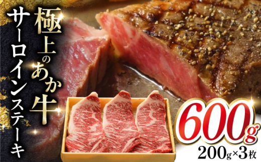 あか牛サーロインステーキ 約200g×3枚 【有限会社 三協畜産】 [AYCQ059]