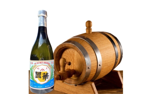 枚方熟成泡盛 國華 43度 720ml ×1本+本格熟成ミニ樽2Lサイズオリジナルセット【1665875】