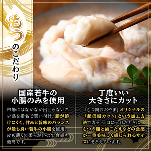 みそ味・しょうゆ味 もつ鍋 国産若牛小腸のみ使用 食べ比べセット(合計6人前) モツ鍋 もつ鍋セット 鍋セット 国産牛 牛肉 冷凍 九州味噌 醤油 牛 牛モツ 牛もつ もつ 小腸 ホルモン ちゃんぽん