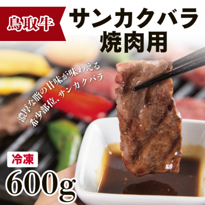 1513 鳥取牛サンカクバラ焼肉用 600g(冷凍)