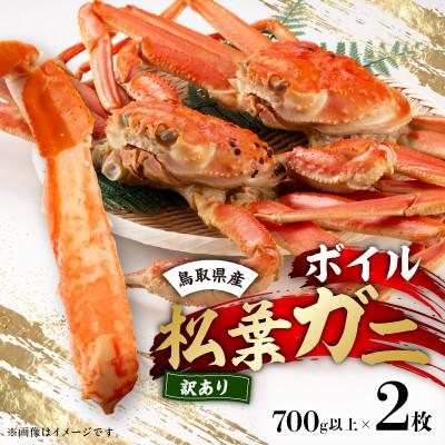 ふるさと納税 北栄町 鳥取県産ボイル松葉ガニ訳あり!2枚セット
