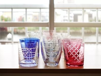 切子体験チケット ２枚（オプショングラス付き）