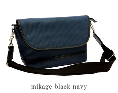 御影屋 松右衛門帆 ショルダーバッグ Vant（ヴァン） mikage black navy【ファッション バッグ 兵庫県 高砂市】