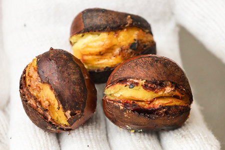 【10月以降発送/先行予約】かさま焼き栗3箱 BH-011