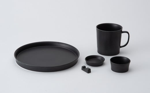 
【吉田焼】GLAD 5点セット (マットブラック)【224porcelain】
