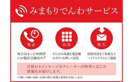 みまもりでんわサービス【固定電話】 （６か月） ／ 日本郵便 郵便局 安心 防犯見守り お年寄り 故郷 田舎 奈良県 田原本町