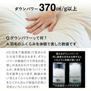 羽毛布団　ハンガリーホワイトダック90％　DP370　セミダブル（グレー：クローバーメイト柄） _ 掛け布団 ハンガリー ホワイトダック ダウン 90％ 洗える コインランドリー 日本製 選べる セミ