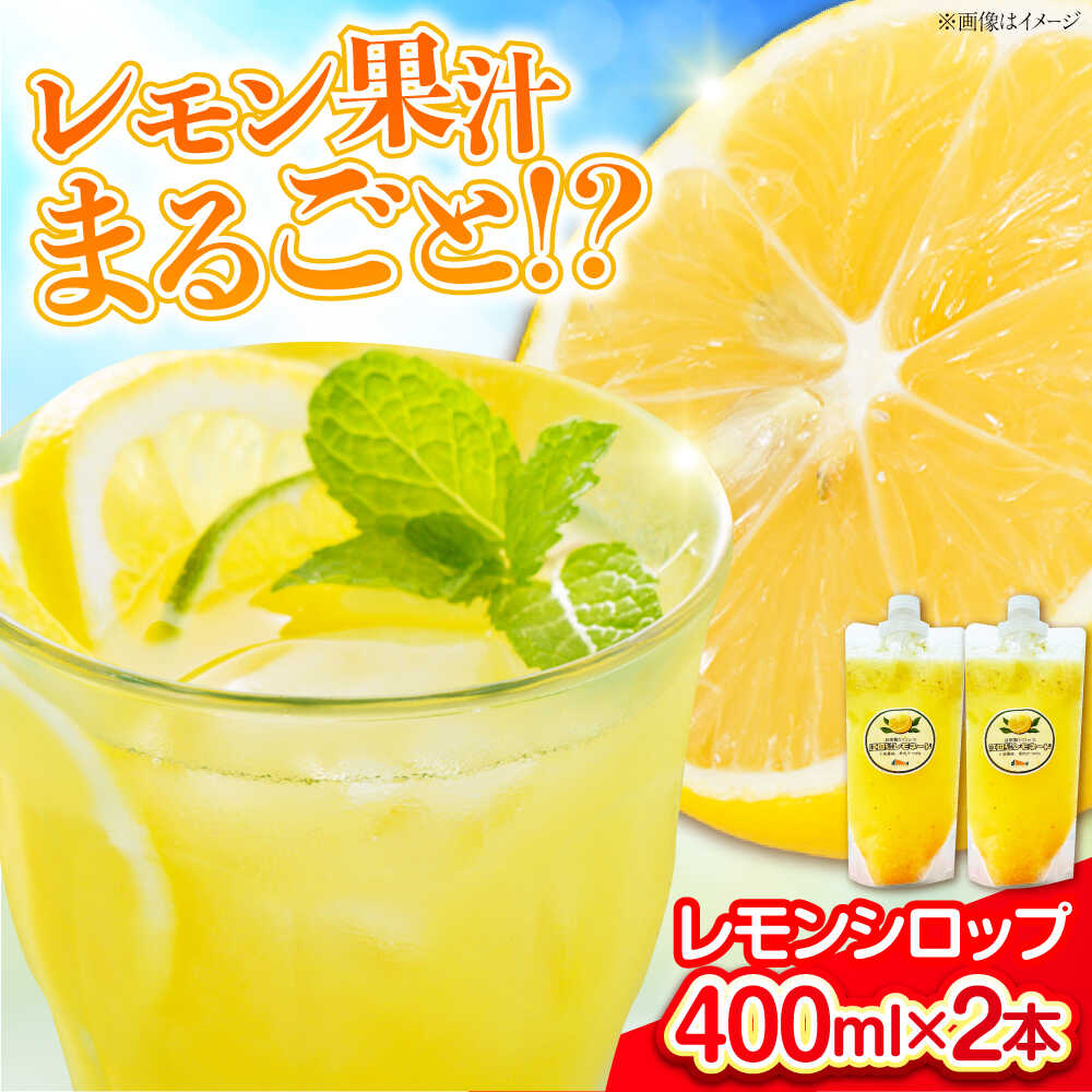 【ふるさと納税】レモンシロップ 400ml×2個 広島県江田島市/七宝丸[XBY011]｜シロップ レモン れもん 檸檬 フルーツ 果物【7日以内発送】