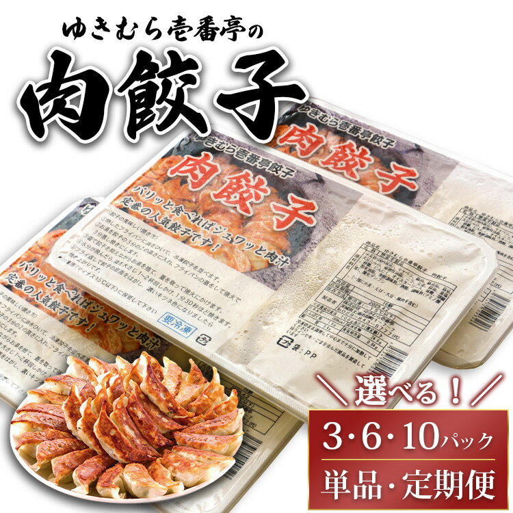 【ふるさと納税】＼選べる内容量・定期回数／ ゆきむら壱番亭の肉餃子 ※離島への配送不可