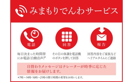 みまもりでんわサービス（固定電話）　12か月