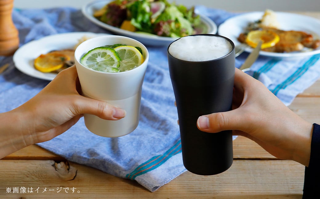 【京セラ】真空断熱タンブラー 420ml  ＜ホワイト＞ ペアセット（2個） CERAMUG タンブラー 真空容器 保冷 保温 真空断熱 セラミック トラベルカップ KYOCERA BSR-625-1