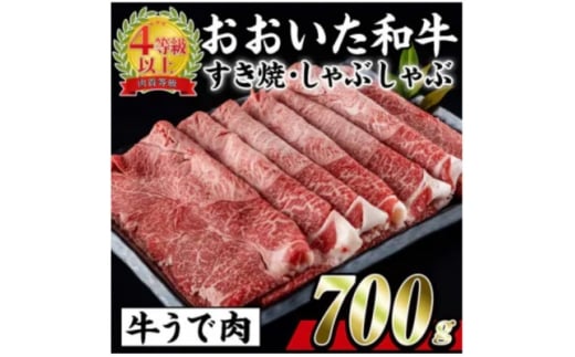 おおいた和牛すき焼きしゃぶしゃぶ用(700g・ウデ肉)【1701016】