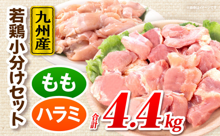 九州産若どり4.4kg小分けセット 若どり 鶏肉 小分け