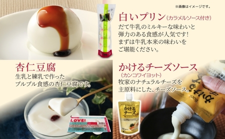 北海道 牧家 Bocca 乳製品 4種 白いプリン 飲むヨーグルト 杏仁豆腐 チーズ プリン ヨーグルト プレーン ももベリー ラッシー チーズソース ギフト プレゼント 送料無料