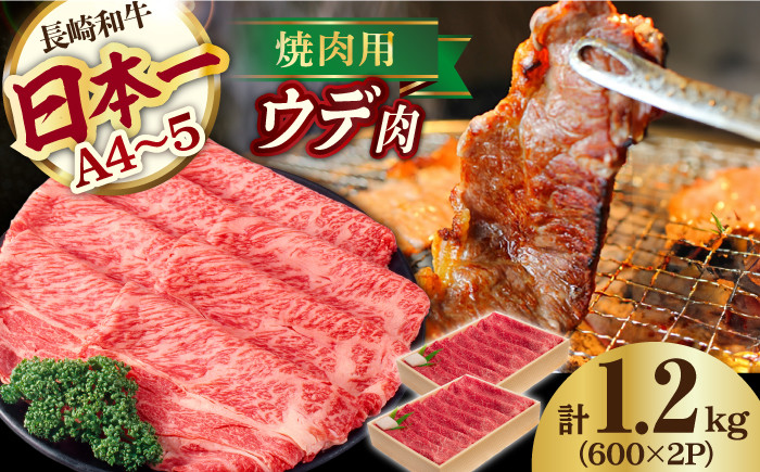 
ウデ 1.2kg 600g×2P 長崎和牛 [YA12] 肉 牛肉 すき焼き しゃぶしゃぶ
