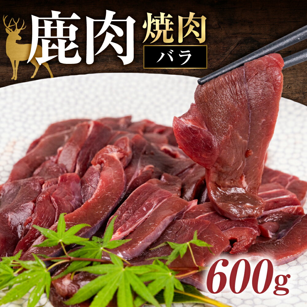 【ふるさと納税】ジビエ 鹿 鹿肉バラ 600g 赤身 赤身肉 鹿 シカ 鹿肉 シカ肉 鍋 焼肉 炒め物 冷凍 [mt2196] 8000円 8千円