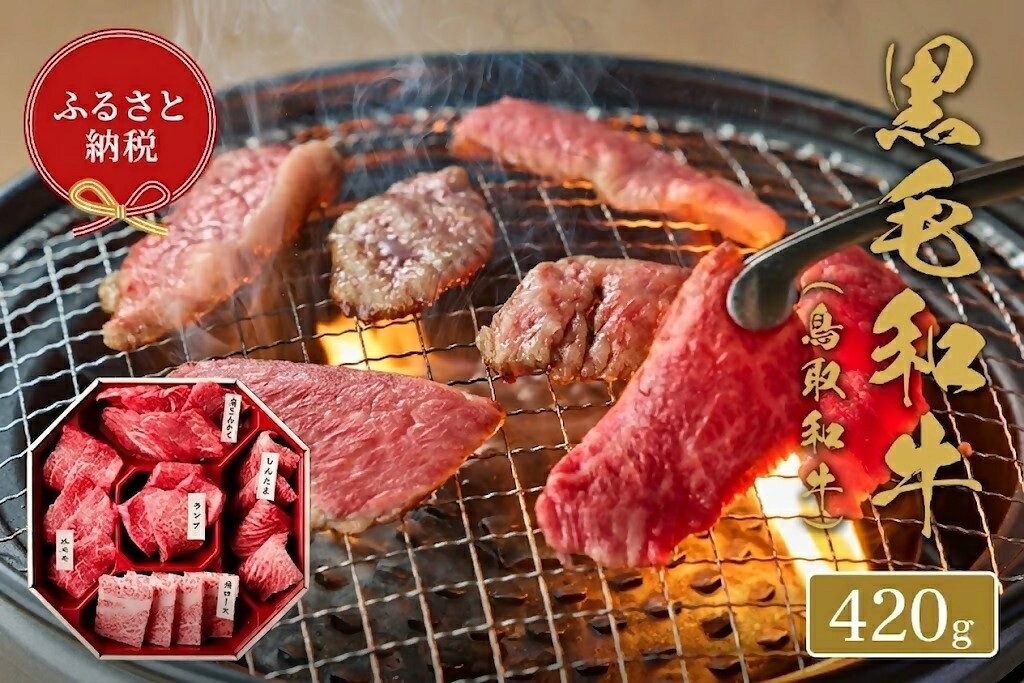 【ふるさと納税】【和牛セレブ】鳥取和牛 5種 焼肉食べ比べ 420g 和牛セレブ｜お肉ギフト専門店 【A4ランク以上使用の焼肉セット】冷凍 折箱 肉 和牛 鳥取県産 ブランド牛 お取り寄せ グルメ ご当地グルメ 送料無料 鳥取県 米子市