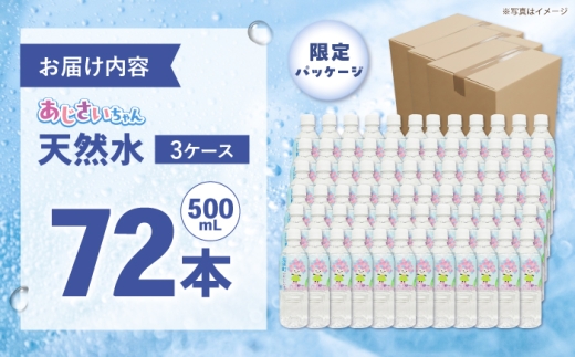 ミネラルウォーター （500mL×24本）×3箱　単品 [BDBE003-3]