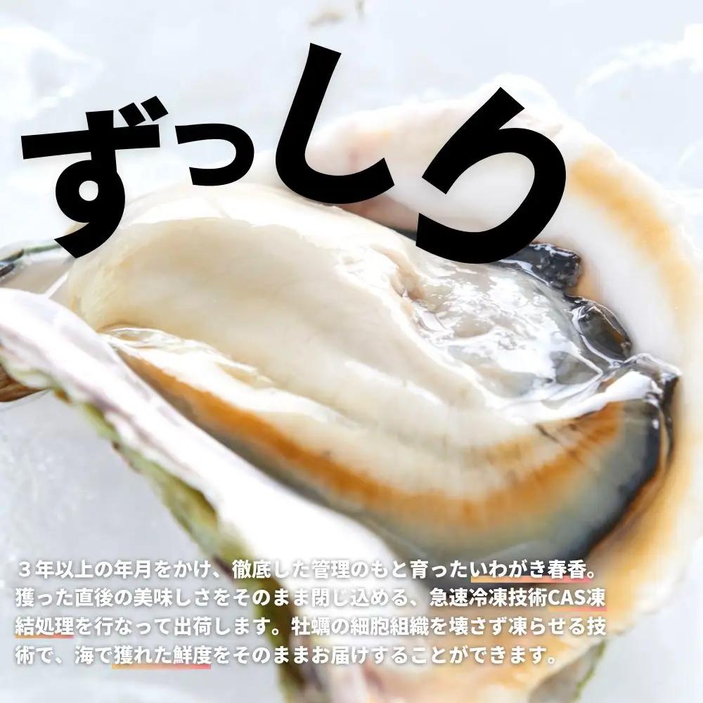 【ブランド牡蠣：いわがき春香】殻付き SSサイズ 6個 岩牡蠣 生食可 新鮮クリーミー 冷凍 牡蛎 牡蠣 かき カキ 岩牡蠣 いわがき CAS CAS冷凍  母の日 父の日 BBQ ギフト
